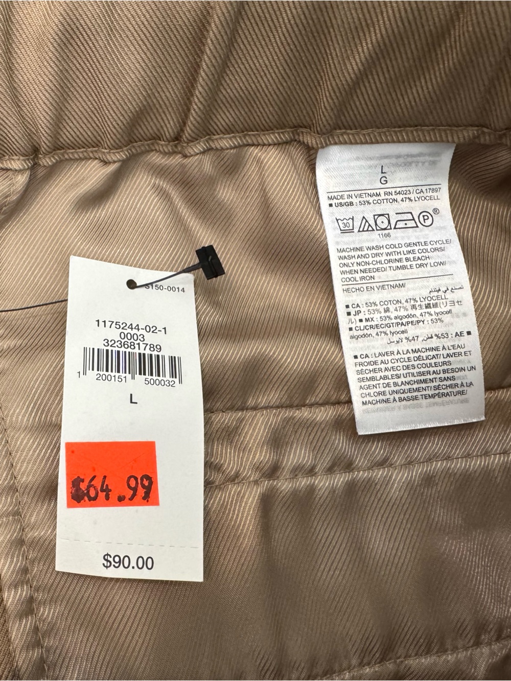NWT Banana Republic Wide Leg Utility Pants Tan - Picture 5 of 13